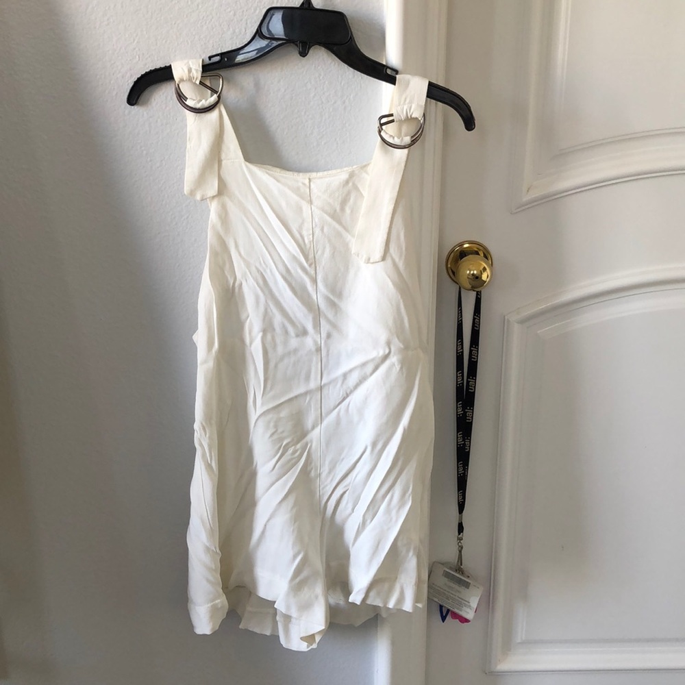 White Romper/Overalls